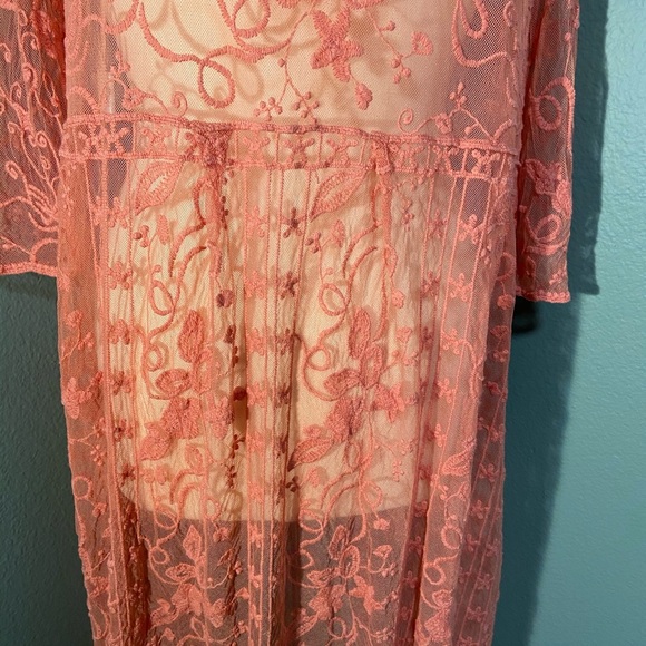 Indigo Poppy coral kimono - Picture 8 of 15